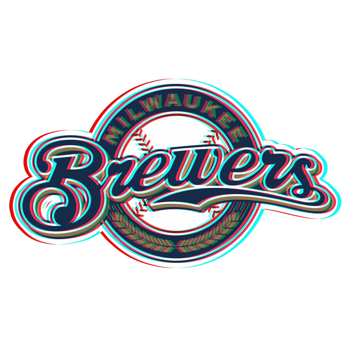 Phantom Milwaukee Brewers logo iron on paper